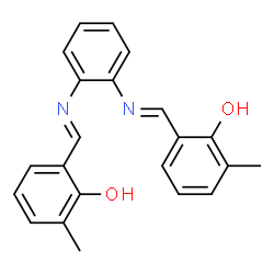 ChemSpider 2D Image | 'n,N'-Bis-(2-Hydroxy-3-Methyl-Benzylidene)-Benzene-1,2-Diamine' | C22H20N2O2