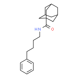 ChemSpider 2D Image | N-(4-Phenylbutyl)-1-adamantanecarboxamide | C21H29NO