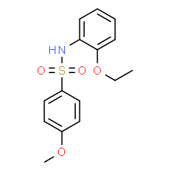 ChemSpider 2D Image | N-(2-Ethoxyphenyl)-4-methoxybenzenesulfonamide | C15H17NO4S