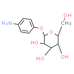 ChemSpider 2D Image | 4-Aminophenyl hexopyranoside | C12H17NO6