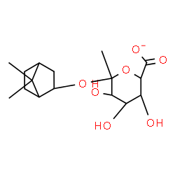 ChemSpider 2D Image | 7,7-Dimethylbicyclo[2.2.1]hept-2-yl 1-C-methylhexopyranosiduronate | C16H25O7