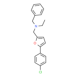 ChemSpider 2D Image | N-Benzyl-N-{[5-(4-chlorophenyl)-2-furyl]methyl}ethanamine | C20H20ClNO
