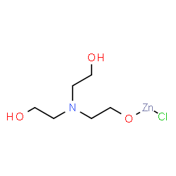 ChemSpider 2D Image | Zinc chloride 2-[bis(2-hydroxyethyl)amino]ethanolate (1:1:1) | C6H14ClNO3Zn