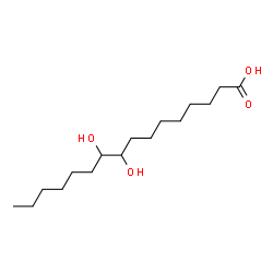 ChemSpider 2D Image | 9,10-Dihydroxyhexadecanoic acid | C16H32O4