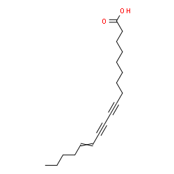 ChemSpider 2D Image | 13-Octadecene-9,11-diynoic acid | C18H26O2