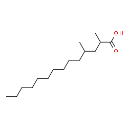 ChemSpider 2D Image | 2,4-Dimethyltetradecanoic acid | C16H32O2