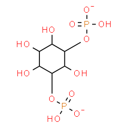 ChemSpider 2D Image | 2,4,5,6-Tetrahydroxy-1,3-cyclohexanediyl bis[hydrogen (phosphate)] | C6H12O12P2