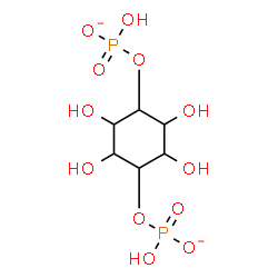 ChemSpider 2D Image | 2,3,5,6-Tetrahydroxy-1,4-cyclohexanediyl bis[hydrogen (phosphate)] | C6H12O12P2