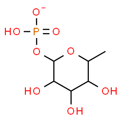 ChemSpider 2D Image | 6-Deoxy-1-O-(hydroxyphosphinato)hexopyranosato(3-) | C6H12O8P
