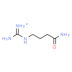 ChemSpider 2D Image | [(4-Amino-4-oxobutyl)amino](imino)methanaminiumato | C5H13N4O