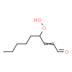 ChemSpider 2D Image | 4-Hydroperoxy-2-nonenal | C9H16O3