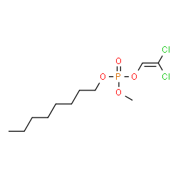 ChemSpider 2D Image | 2,2-Dichlorovinyl methyl octyl phosphate | C11H21Cl2O4P