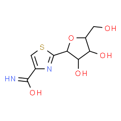 ChemSpider 2D Image | 1,4-Anhydro-1-(4-carbamoyl-1,3-thiazol-2-yl)pentitol | C9H12N2O5S