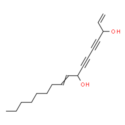 ChemSpider 2D Image | 1,9-Heptadecadiene-4,6-diyne-3,8-diol | C17H24O2