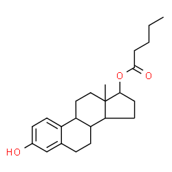 ChemSpider 2D Image | 3-Hydroxyestra-1(10),2,4-trien-17-yl valerate | C23H32O3
