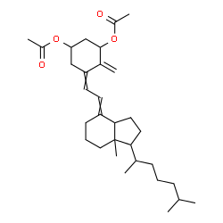 ChemSpider 2D Image | 9,10-Secocholesta-5,7,10-triene-1,3-diyl diacetate | C31H48O4