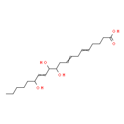 ChemSpider 2D Image | 11,12,15-Trihydroxy-5,8,13-icosatrienoic acid | C20H34O5