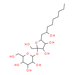 ChemSpider 2D Image | 5-(2-Hydroxynonyl)pent-2-ulofuranosyl hexopyranosido | C20H38O11