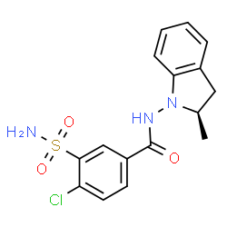 ChemSpider 2D Image | (R)-indapamide | C16H16ClN3O3S