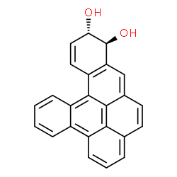 ChemSpider 2D Image | rel-(11R,12R)-11,12-Dihydrodibenzo[def,p]chrysene-11,12-diol | C24H16O2