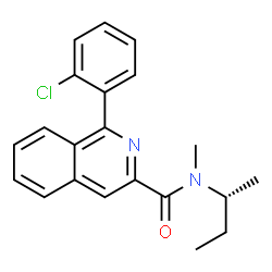 ChemSpider 2D Image | (R)-PK11195 | C21H21ClN2O