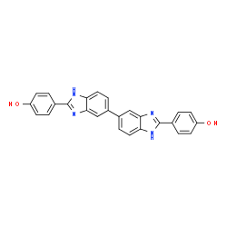 ChemSpider 2D Image | 4,4'-(1H,1'H-5,5'-Bibenzimidazole-2,2'-diyl)diphenol | C26H18N4O2
