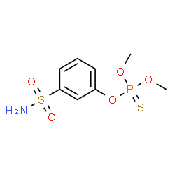 ChemSpider 2D Image | O,O-Dimethyl O-(3-sulfamoylphenyl) phosphorothioate | C8H12NO5PS2