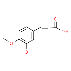 ChemSpider 2D Image | 3-(3-Hydroxy-4-methoxyphenyl)acrylic acid | C10H10O4