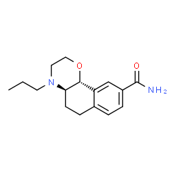 ChemSpider 2D Image | (4aR,10bR)-4-Propyl-3,4,4a,5,6,10b-hexahydro-2H-naphtho[1,2-b][1,4]oxazine-9-carboxamide | C16H22N2O2