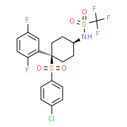 ChemSpider 2D Image | MRK-560 | C19H17ClF5NO4S2