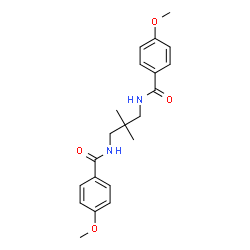 ChemSpider 2D Image | N,N'-(2,2-Dimethyl-1,3-propanediyl)bis(4-methoxybenzamide) | C21H26N2O4