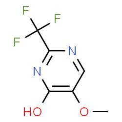 ChemSpider 2D Image | 5-Methoxy-2-(trifluoromethyl)-4-pyrimidinol | C6H5F3N2O2
