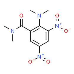 ChemSpider 2D Image | 2-(Dimethylamino)-N,N-dimethyl-3,5-dinitrobenzamide | C11H14N4O5