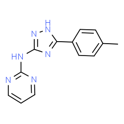 ChemSpider 2D Image | N-[5-(4-Methylphenyl)-1H-1,2,4-triazol-3-yl]-2-pyrimidinamine | C13H12N6