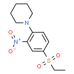 ChemSpider 2D Image | 1-[4-(Ethylsulfonyl)-2-nitrophenyl]piperidine | C13H18N2O4S
