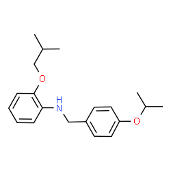 ChemSpider 2D Image | 2-Isobutoxy-N-(4-isopropoxybenzyl)aniline | C20H27NO2