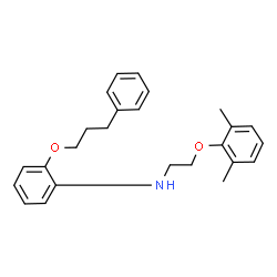 ChemSpider 2D Image | N-[2-(2,6-Dimethylphenoxy)ethyl]-2-(3-phenylpropoxy)aniline | C25H29NO2