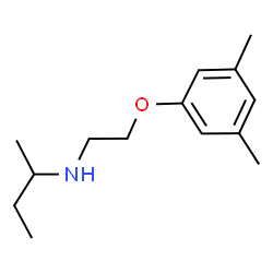 ChemSpider 2D Image | N-[2-(3,5-Dimethylphenoxy)ethyl]-2-butanamine | C14H23NO