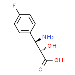 ChemSpider 2D Image | (2R,3R)-3-Amino-3-(4-fluorophenyl)-2-hydroxypropanoic acid | C9H10FNO3