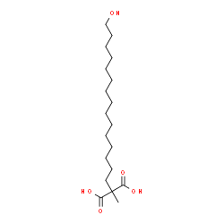 ChemSpider 2D Image | (15-Hydroxypentadecyl)(methyl)malonic acid | C19H36O5