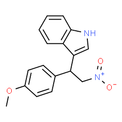 ChemSpider 2D Image | 3-(1-(4-methoxyphenyl)-2-nitroethyl)-1H-indole | C17H16N2O3