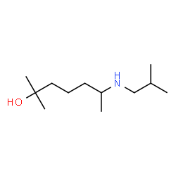 ChemSpider 2D Image | 6-(Isobutylamino)-2-methyl-2-heptanol | C12H27NO