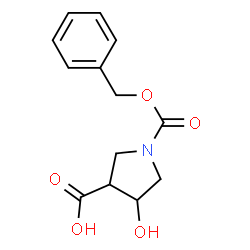ChemSpider 2D Image | 1-N-Cbz-4-hydroxy-β-proline | C13H15NO5