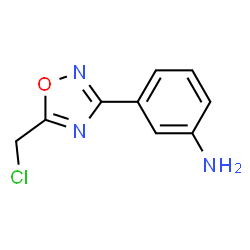 ChemSpider 2D Image | 3-(5-(Chloromethyl)-1,2,4-oxadiazol-3-yl)aniline | C9H8ClN3O