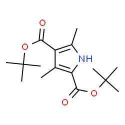 ChemSpider 2D Image | Di-tert-butyl 3,5-dimethyl-1H-pyrrole-2,4-dicarboxylate | C16H25NO4