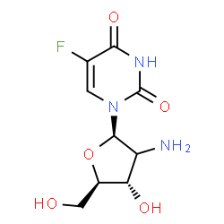 ChemSpider 2D Image | (2xi)-2'-Amino-2'-deoxy-5-fluorouridine | C9H12FN3O5