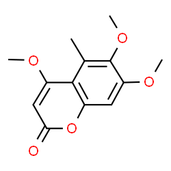 ChemSpider 2D Image | 4,6,7-Trimethoxy-5-methylcoumarin | C13H14O5