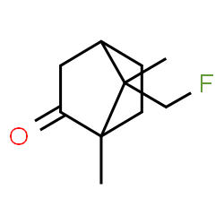 ChemSpider 2D Image | 7-(Fluoromethyl)-1,7-dimethylbicyclo[2.2.1]heptan-2-one | C10H15FO