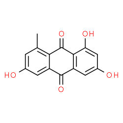 ChemSpider 2D Image | 1,3,6-trihydroxy-8-methylanthraquinone | C15H10O5