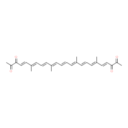 ChemSpider 2D Image | 6,10,15,19-Tetramethyl-4,6,8,10,12,14,16,18,20-tetracosanonaene-2,3,22,23-tetrone | C28H32O4